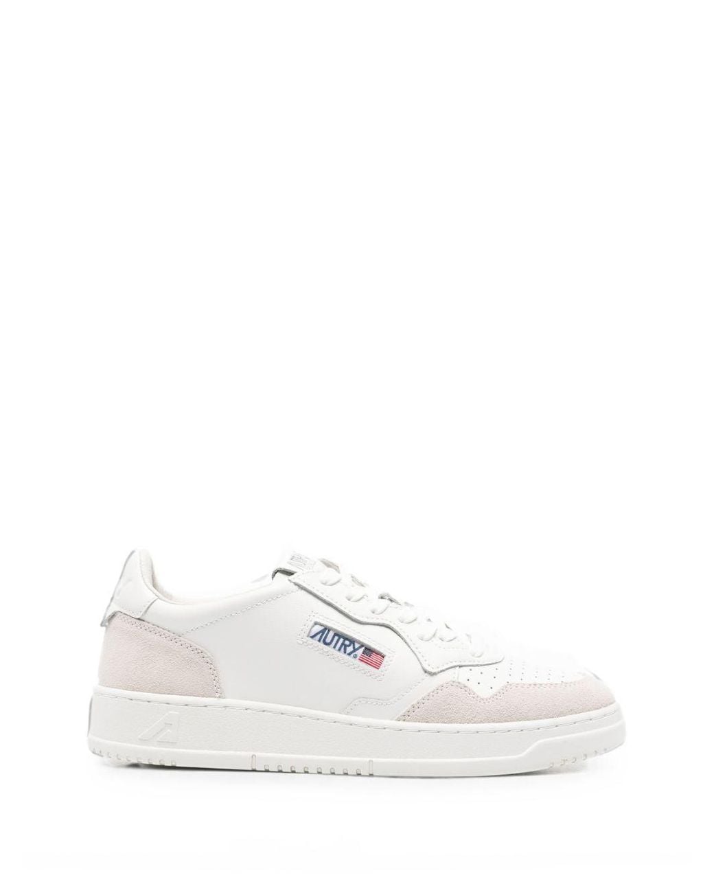Autry White Medialist Low Sneakers
