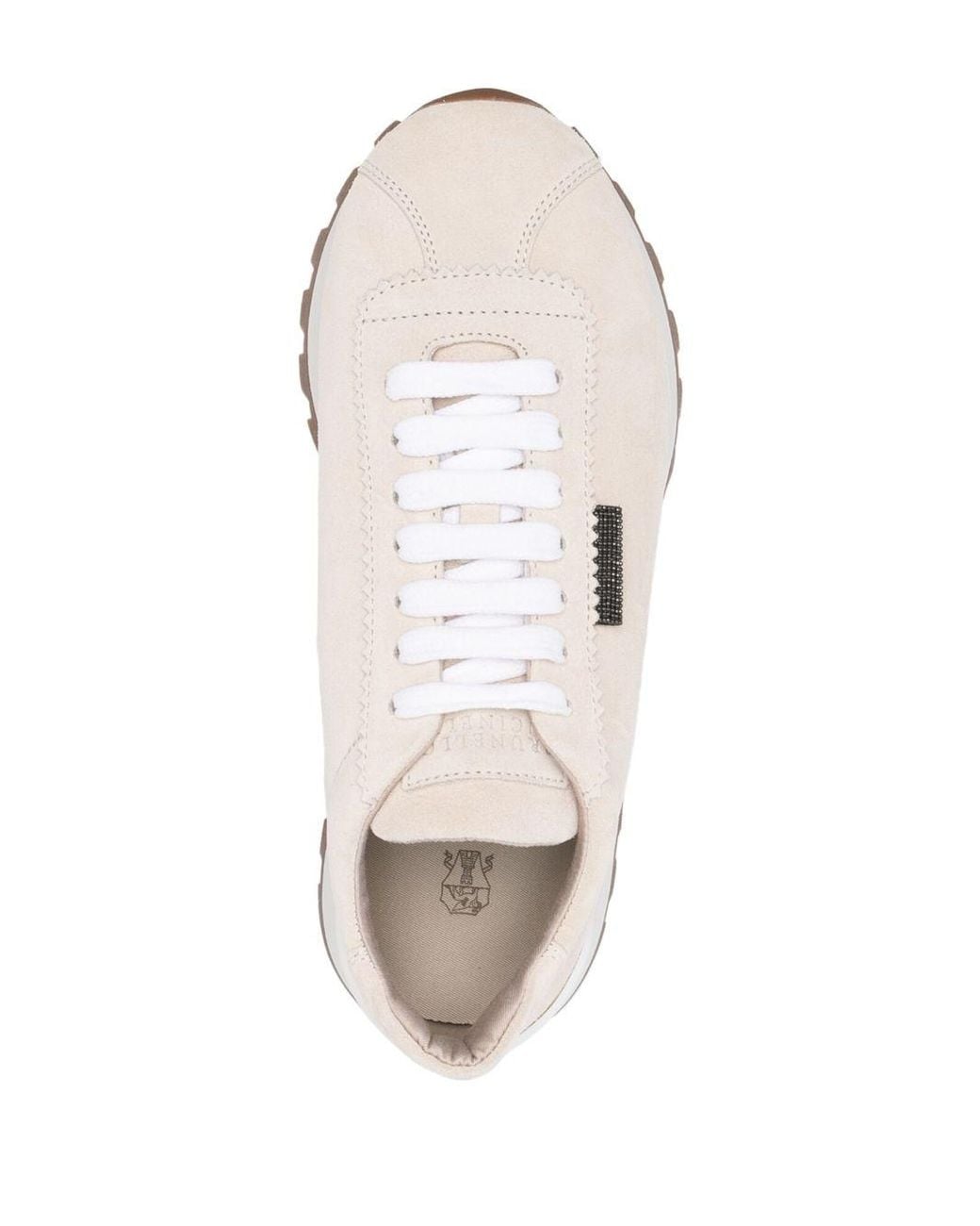 Brunello Cucinelli White Leather Sneakers