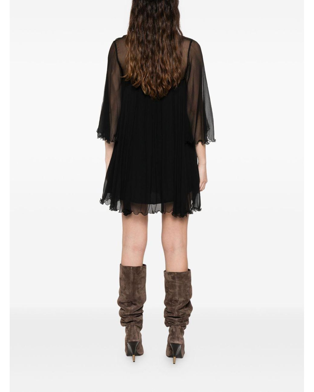 Chloé Black Silk Mini Dress