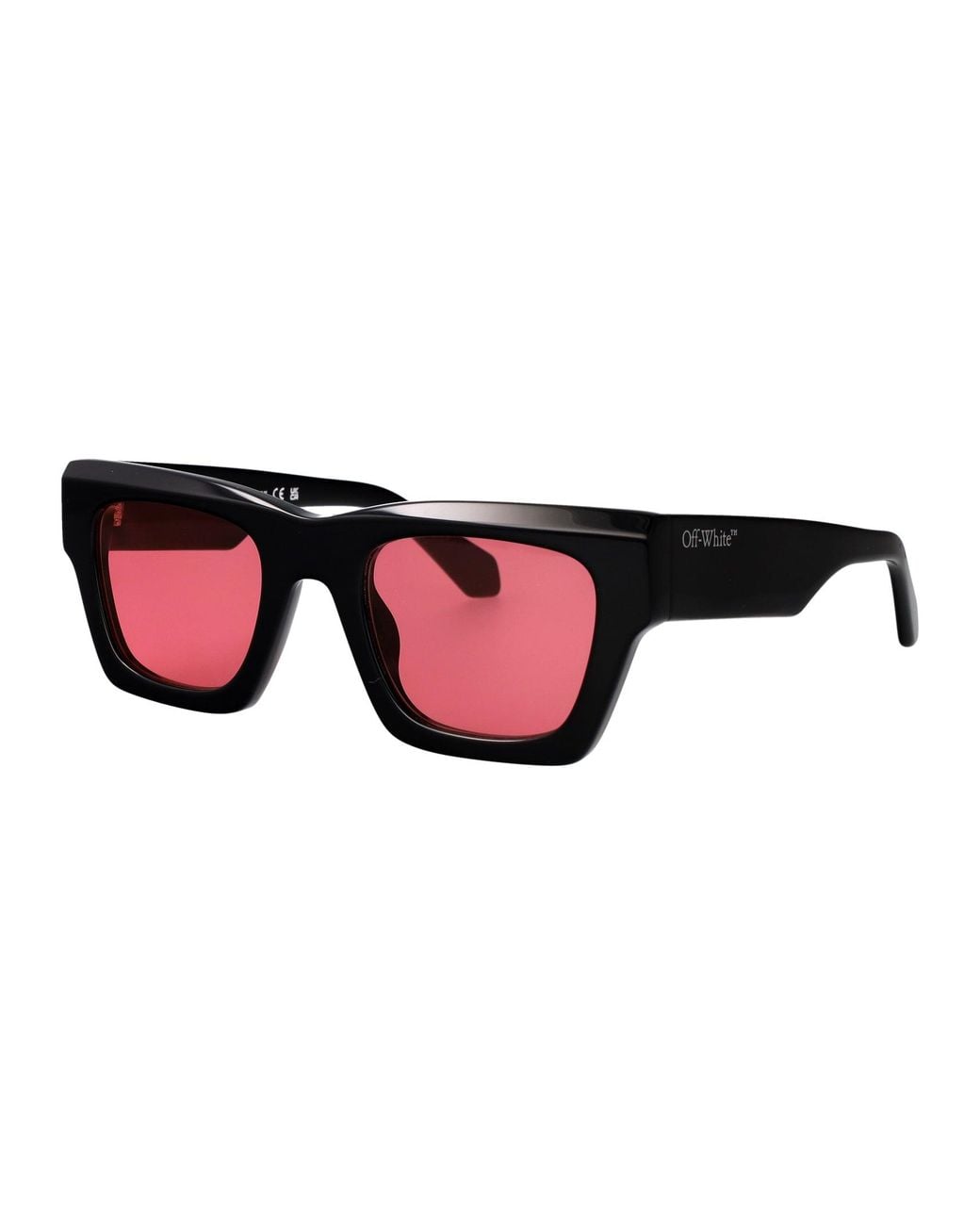Off-White c/o Virgil Abloh Pink Shiny Acetate Sunglasses