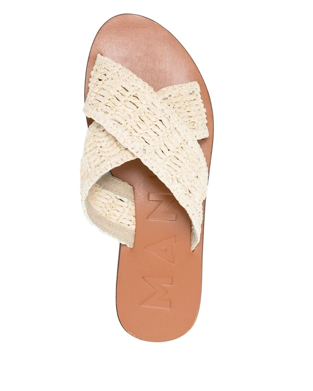 Manebí White Leather Sandals
