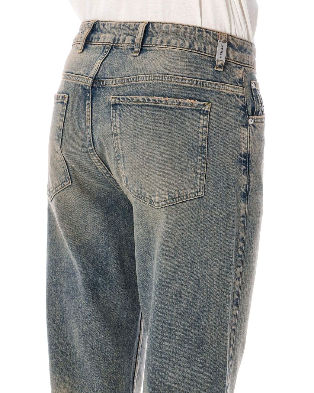 Ar vaqueros Represent de hombre de color Gray