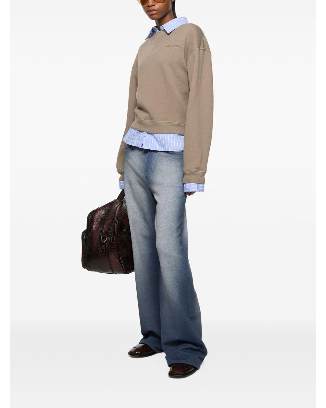 Acne Natural Organic Cotton Polo Shirt