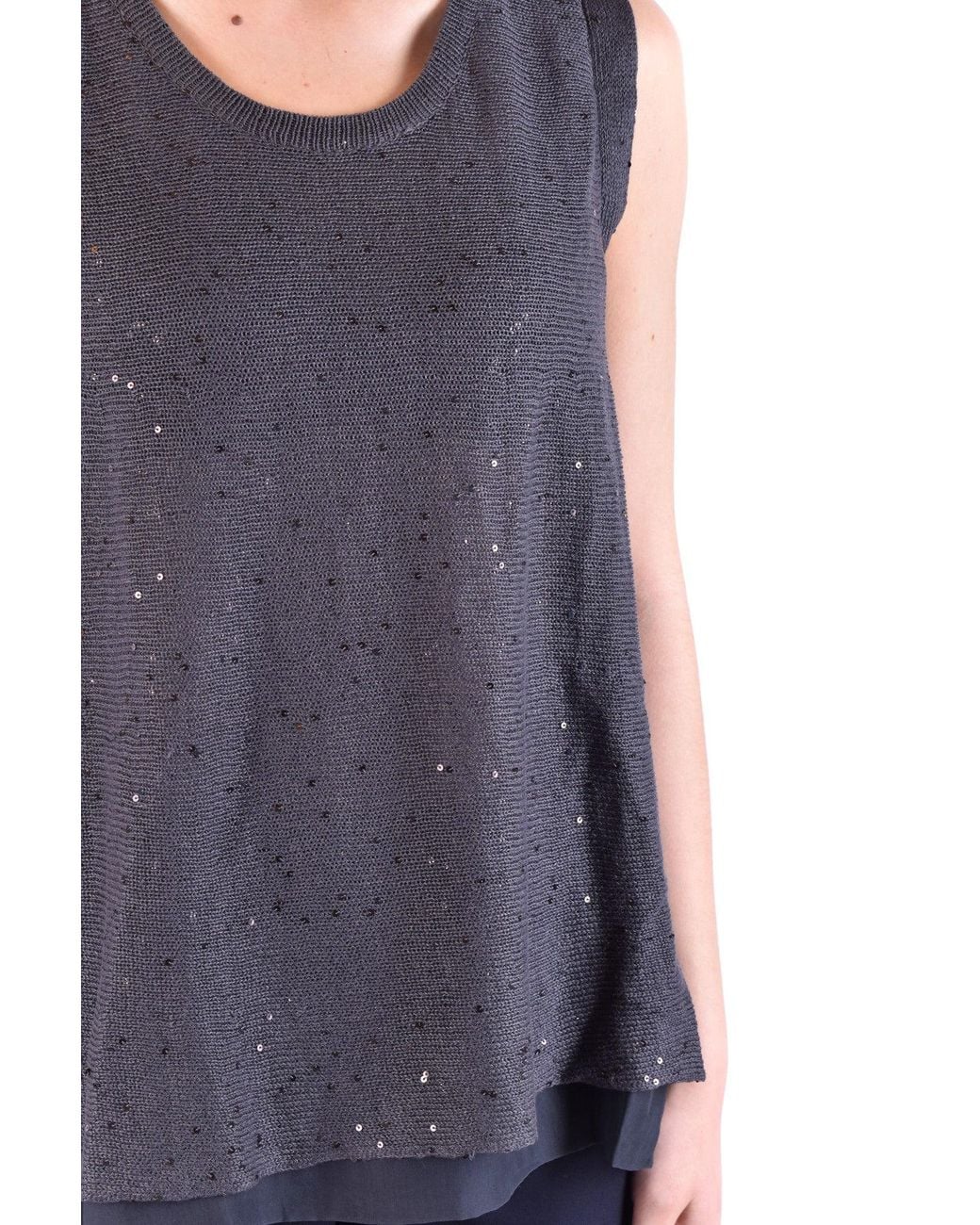 Brunello Cucinelli Blue No Sleeves