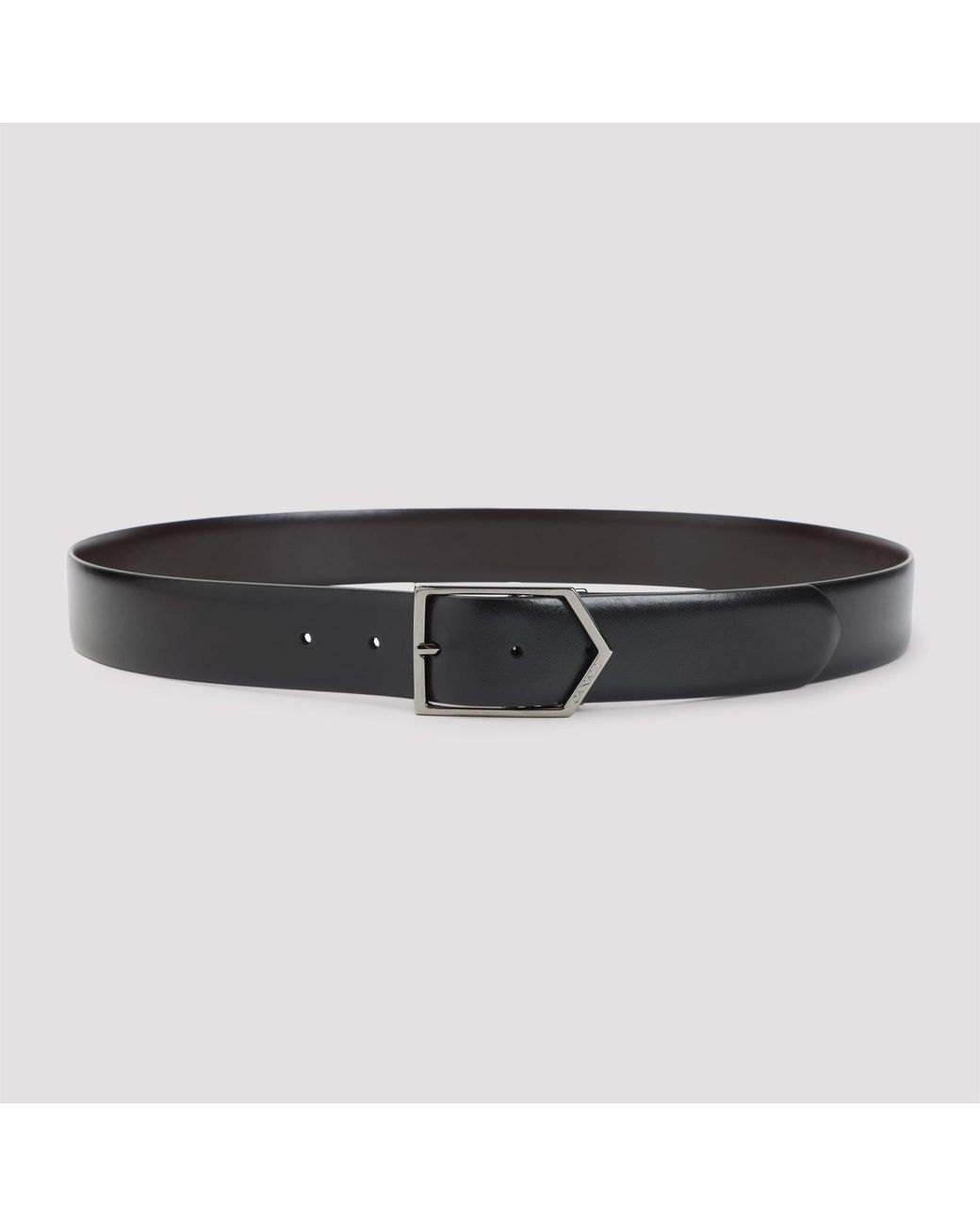 Canali Accessoires ,Zwart ,Leer Omkeerbare Zwarte Leren Riem in het Black voor heren