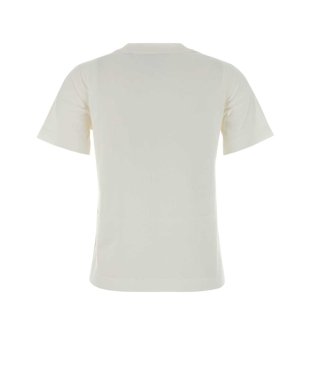 Burberry White Cotton T-Shirt