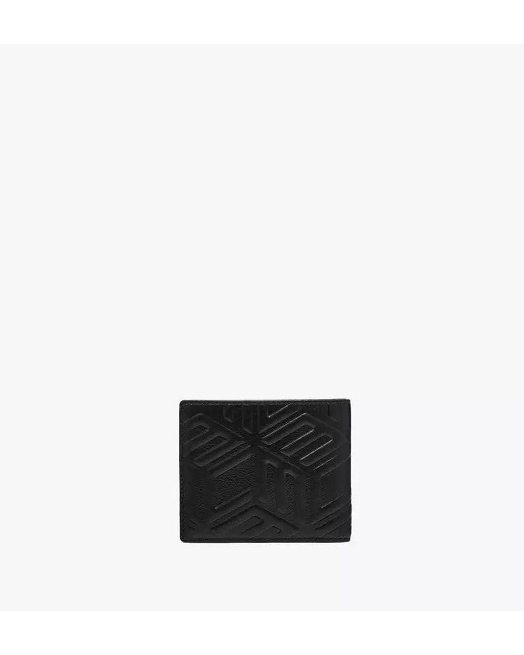 MCM Black Aren Leather Wallet for men