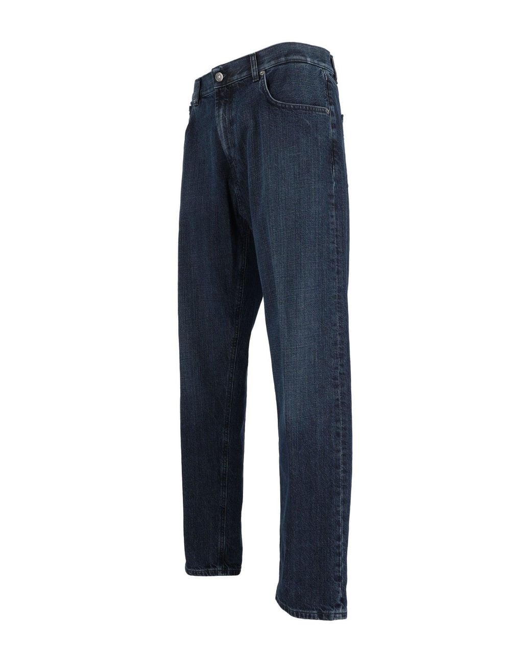 Dondup Blue Straight-Leg Denim Jeans With Classic Five-Pocket Design