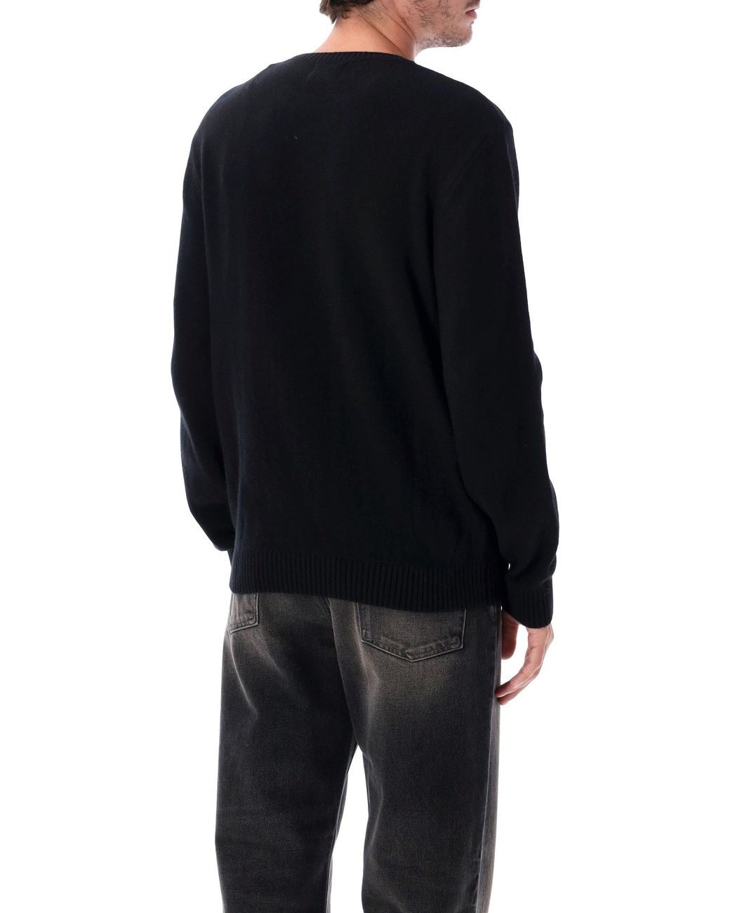 COLORFUL STANDARD Black Recycled Merino Wool Classic Crewneck Sweater