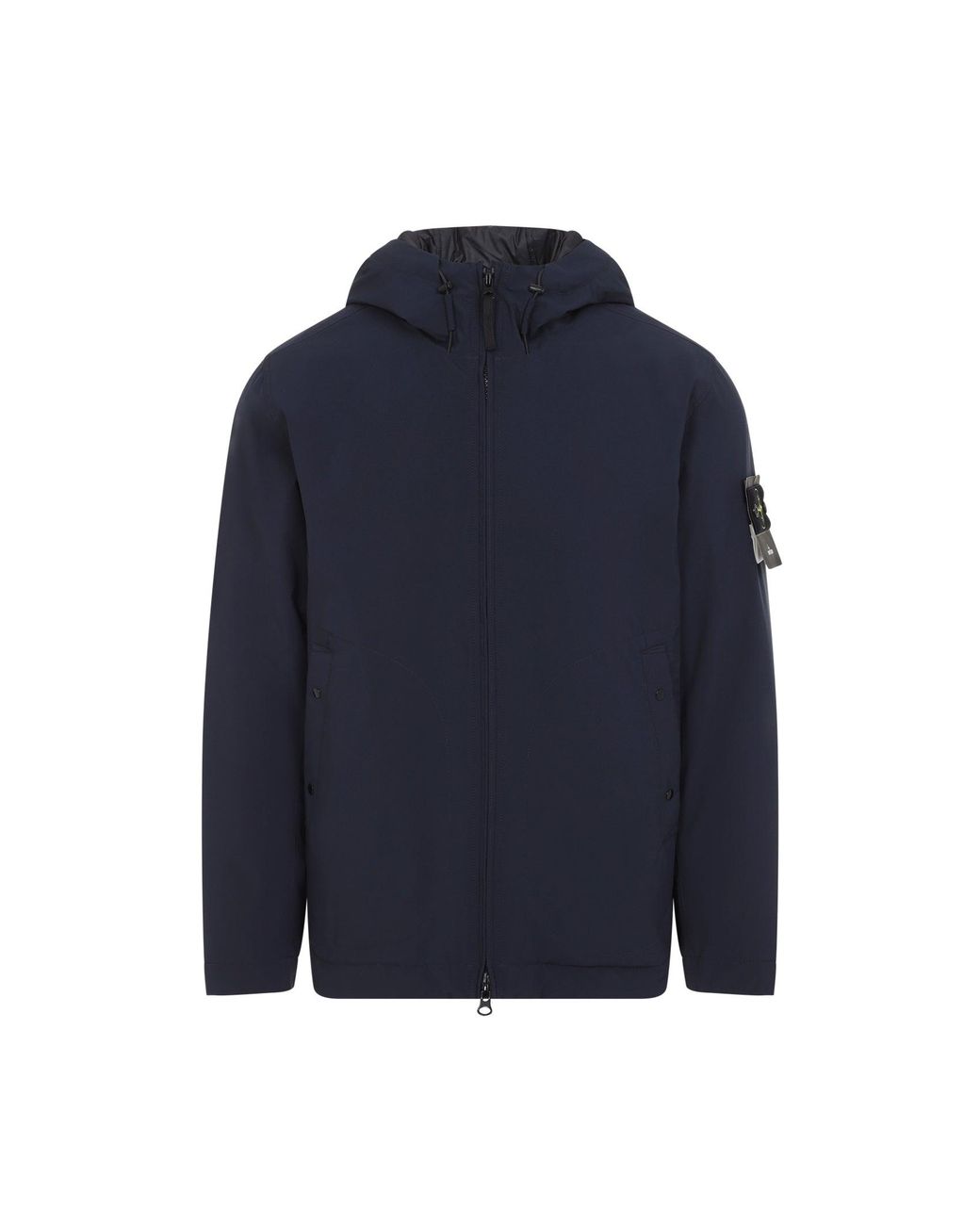 Stone Island Blue Short Parka for men