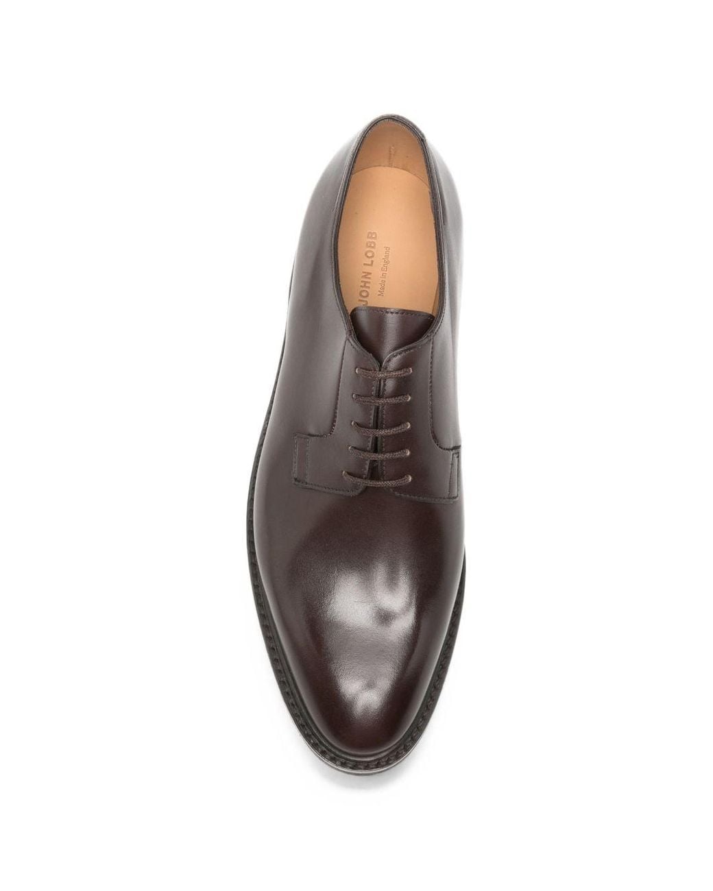 John Lobb Gray Academy Leather Derby Shoes