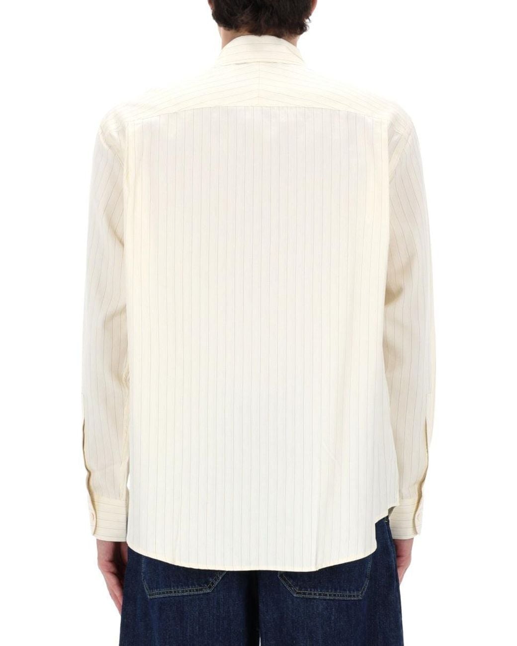 Studio Nicholson Natural Multicolour Cotton Silk Shirt for men