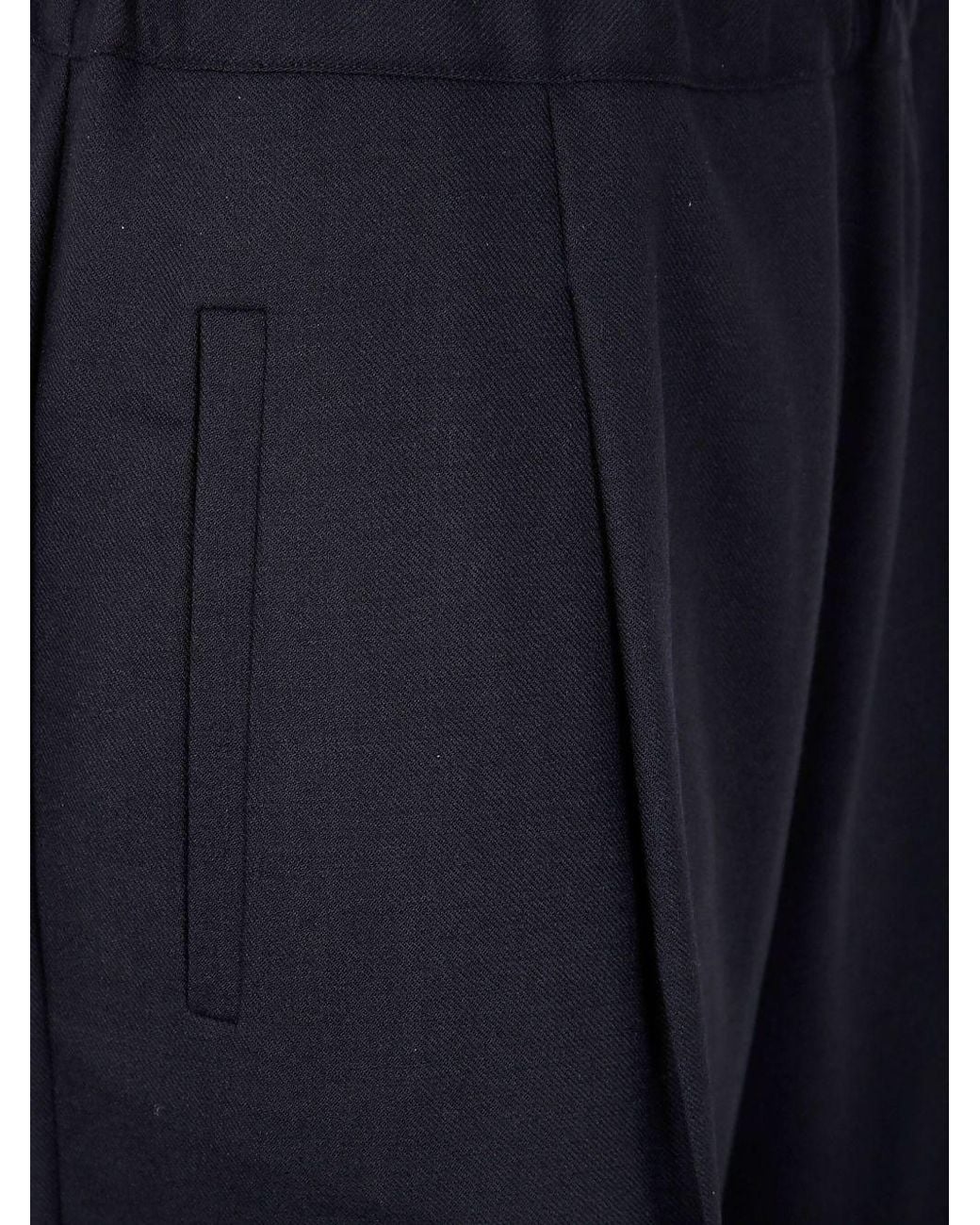 Semicouture Blue Wool Trousers