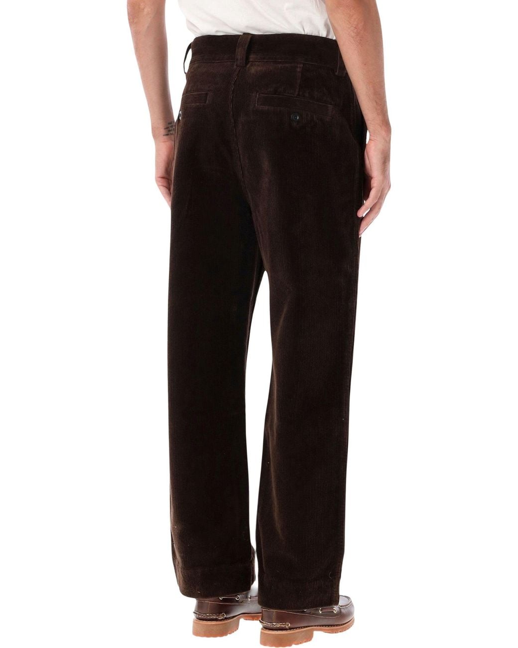 Margaret Howell Black Corduroy Trousers for men
