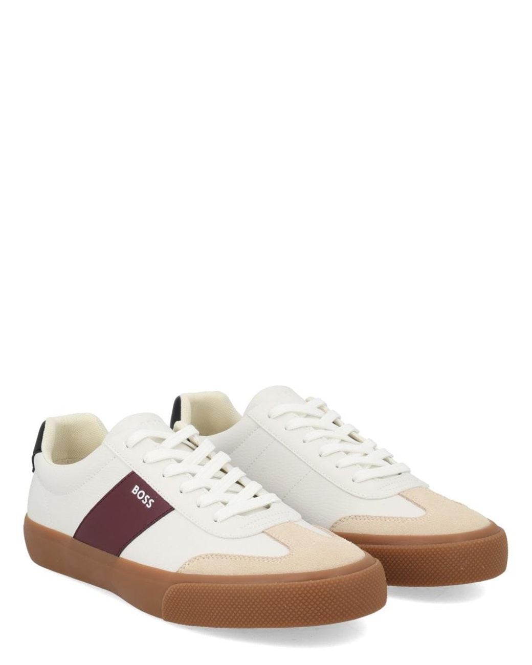 Boss Brown Sneaker With Logo for men