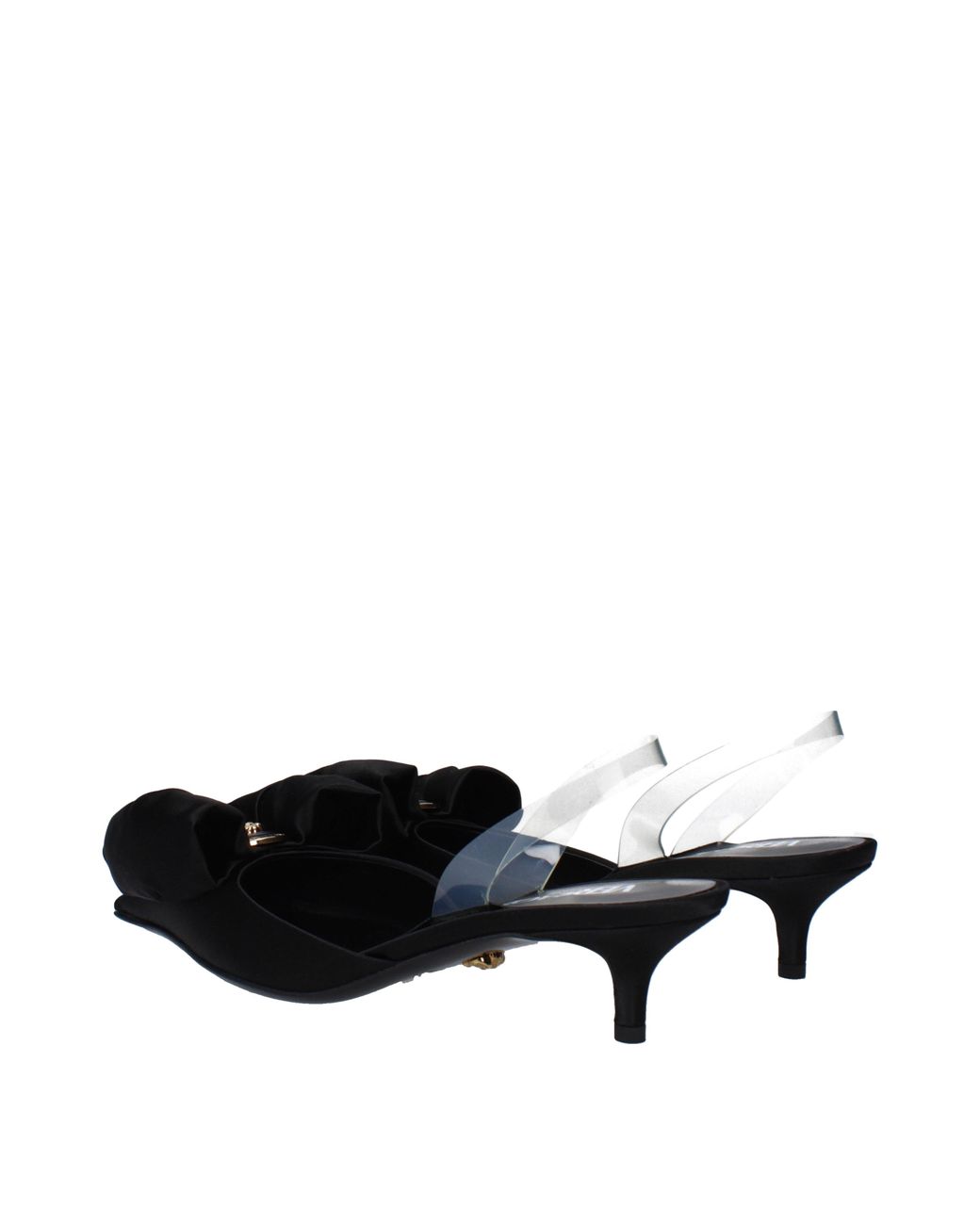 Versace Black Alia Slingback Heels