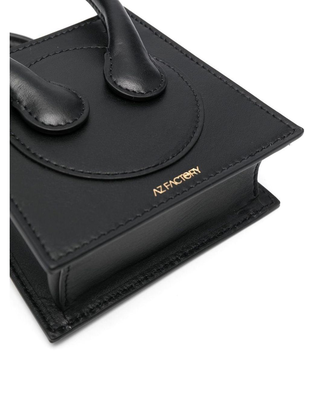Az Factory By Ester Manas Black Leather Mini Crossbody Bag
