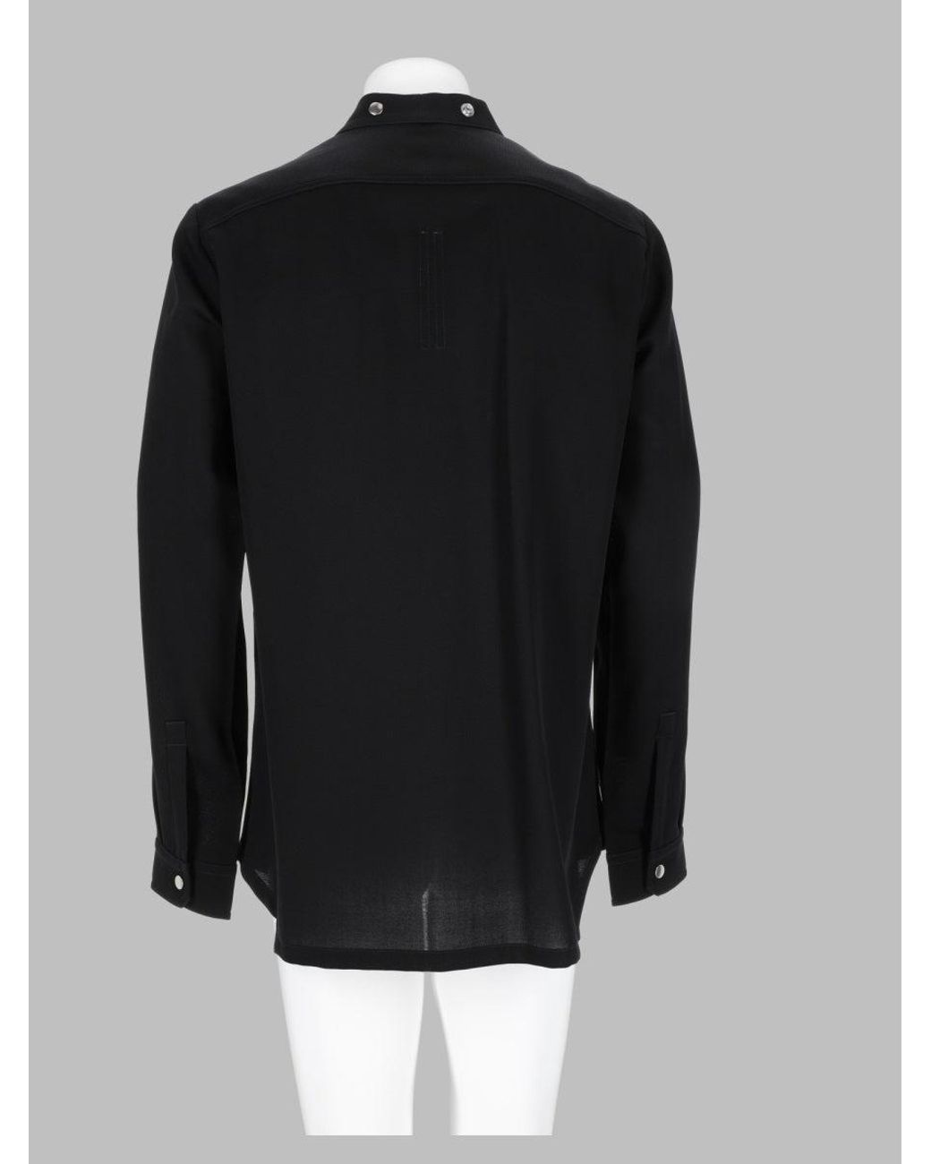 Rick Owens Black 100% Wool Shirt for men
