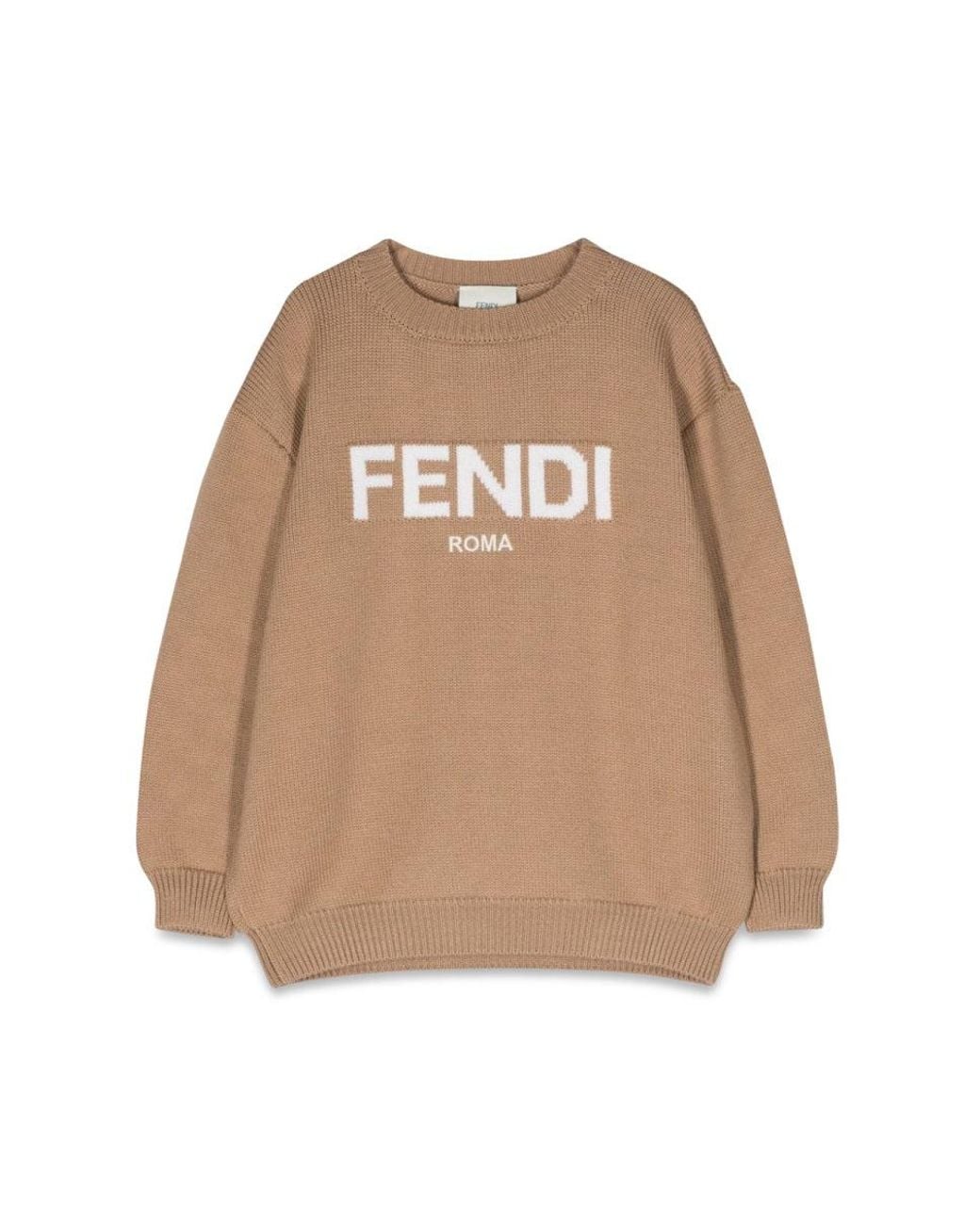 Fendi Natural Pullover Roma Kni