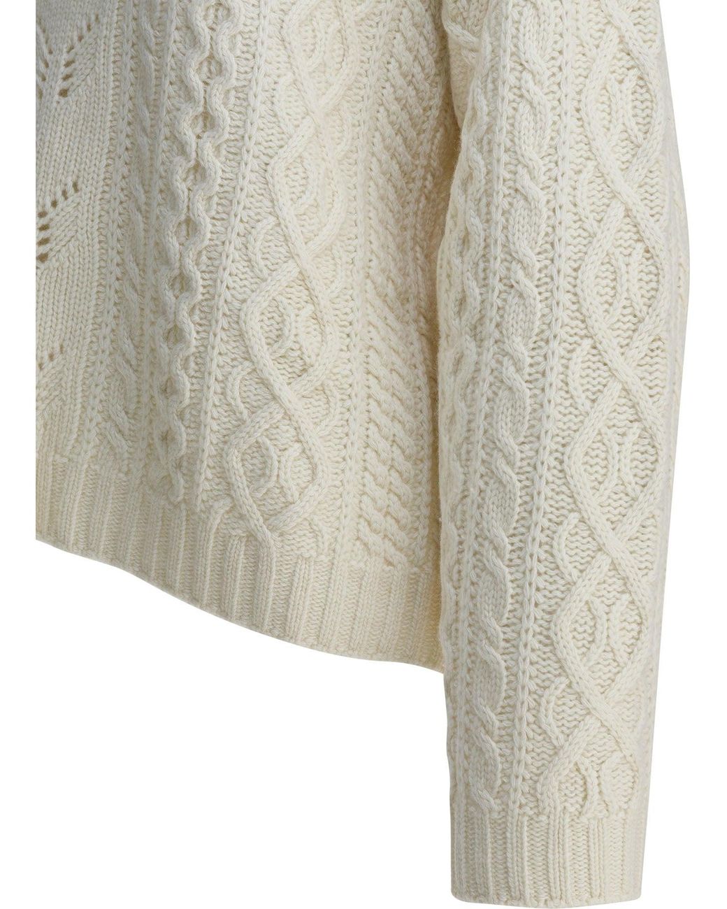 Sandbeige Multicolor Strickwaren