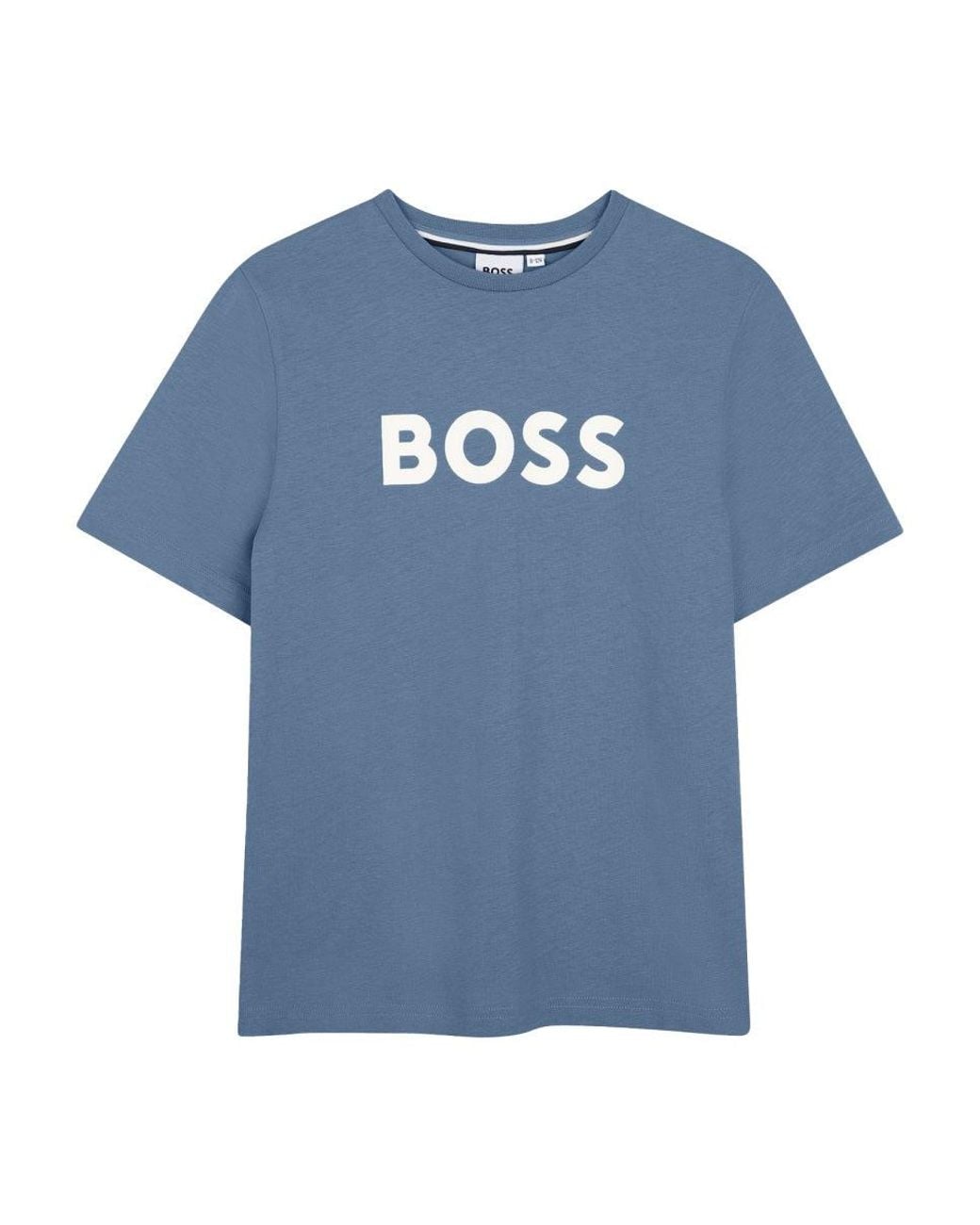 Boss Blue T-Shirt Con Logo