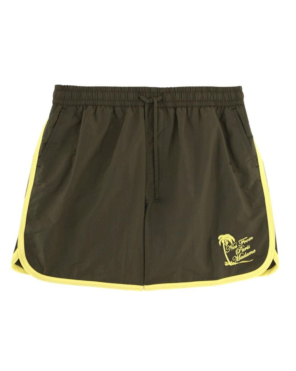 Drole de Monsieur Green Costume Da Bagno Con Ricamo for men
