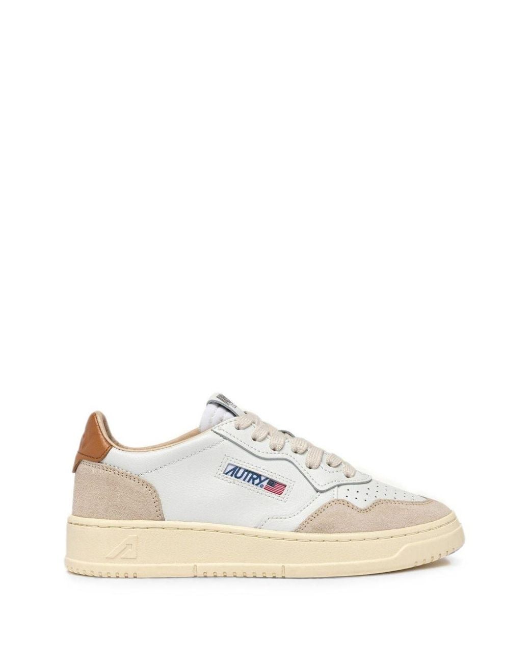 Autry White Medialist Low Sneakers