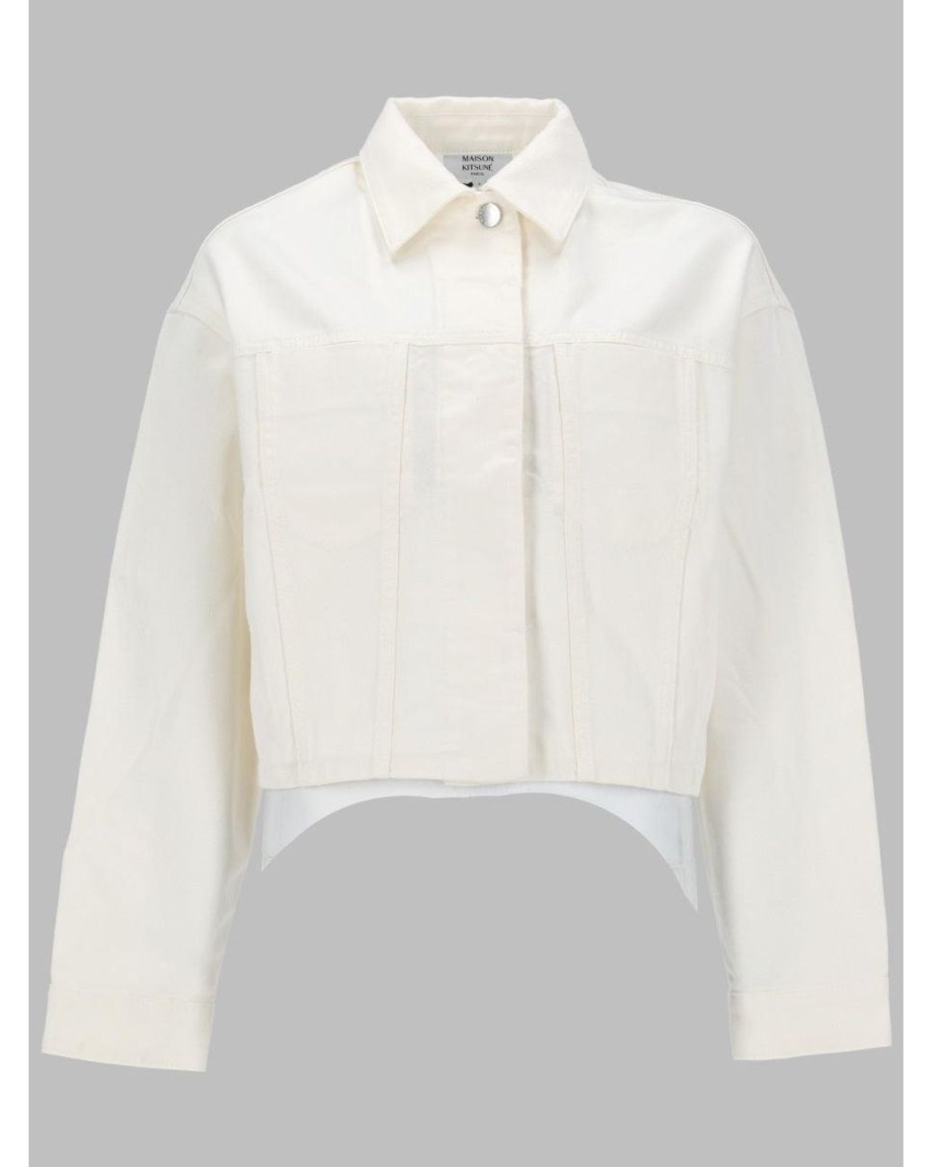 Maison Kitsuné White Cotton Sports Jacket For