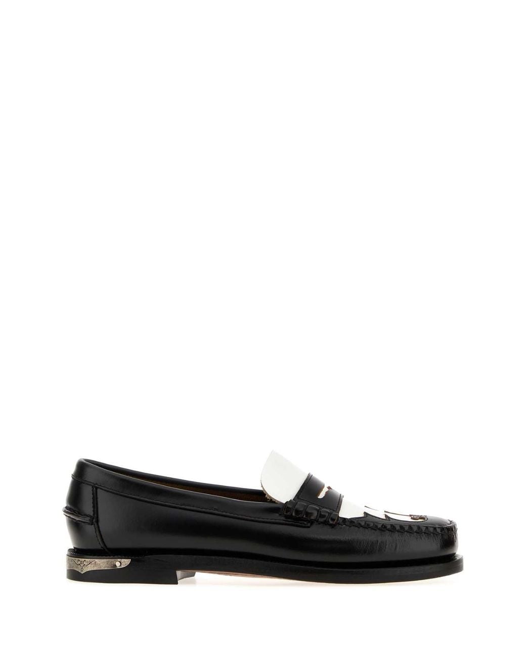 Sebago Black Dan Leather Loafers For