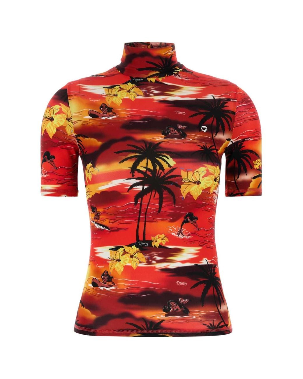 Coperni Red Stretch Viscose X Disney T-Shirt