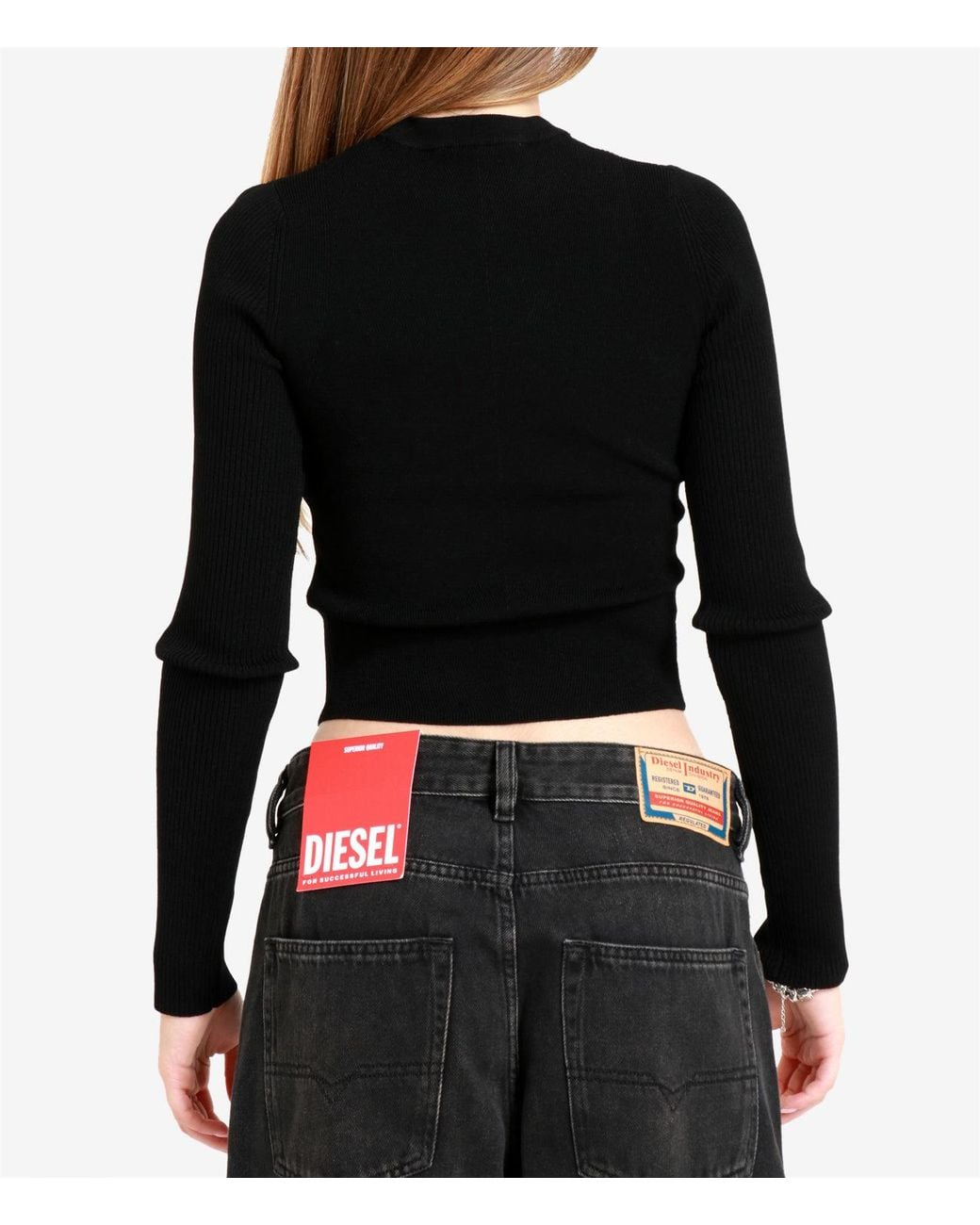 DIESEL Black Sweaters