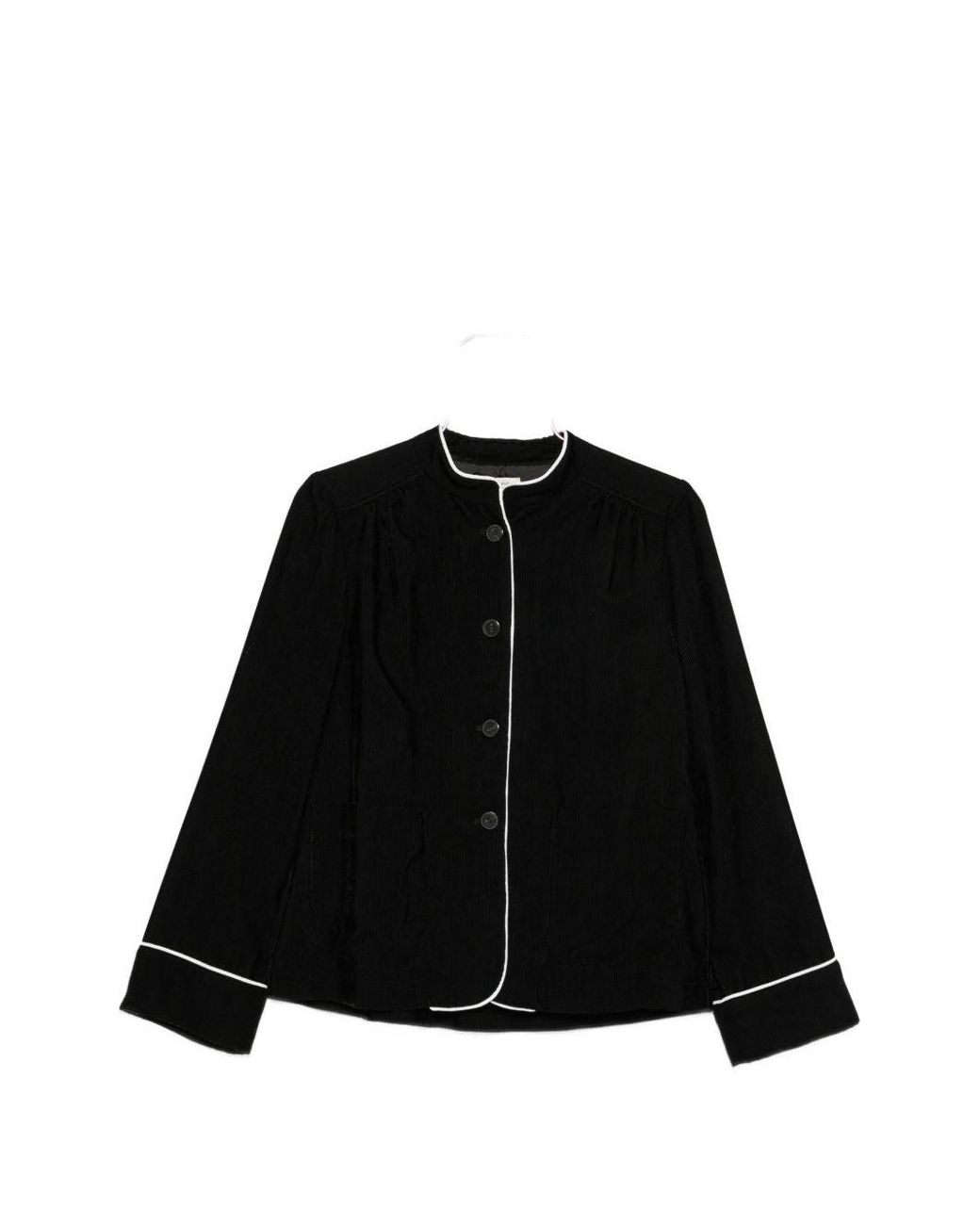 Forte_forte Black Velvet Tang Jacket