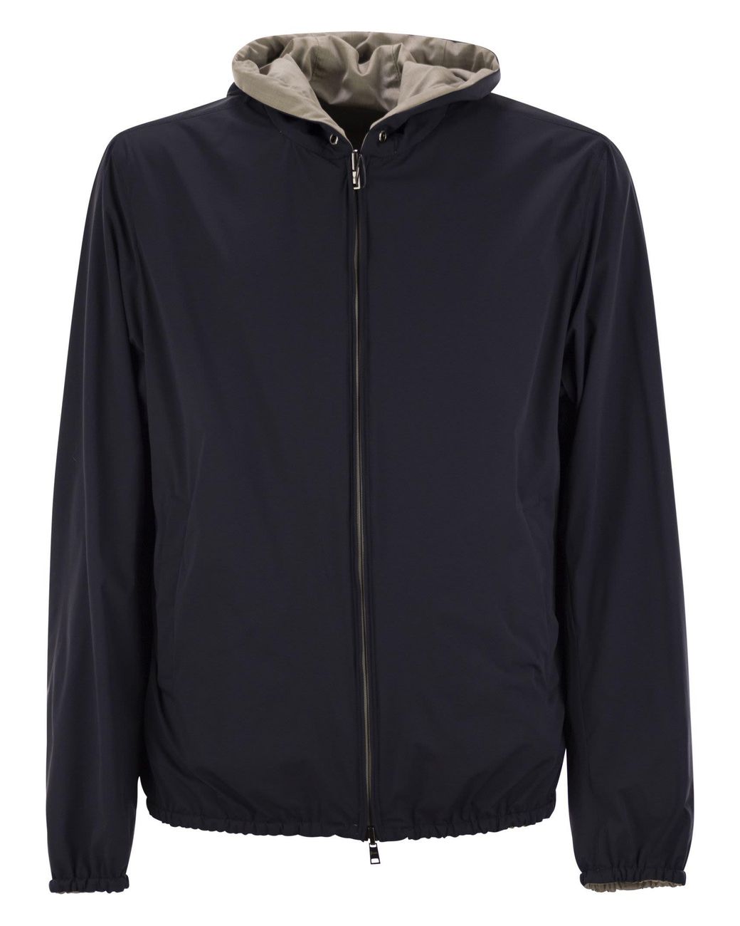 Herno Gray Reversible Hooded Jacket for men