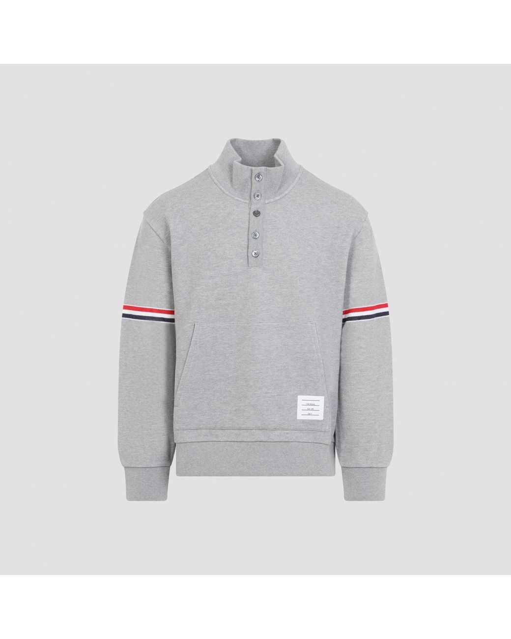 Thom Browne Gray Trichterhalspullover