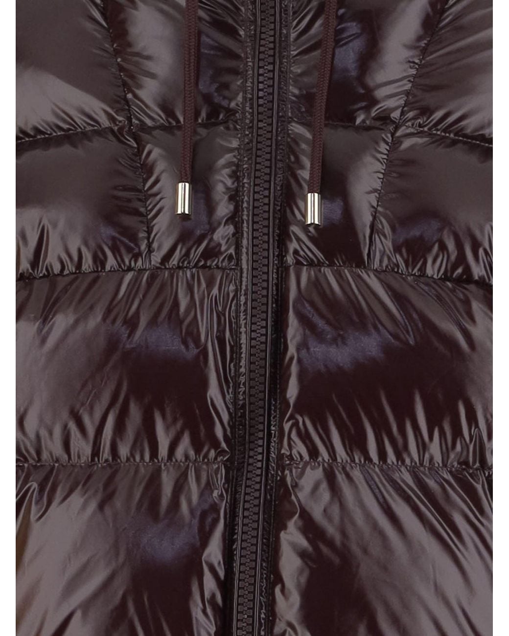 Pinko Brown Nylon Padded Down Jacket
