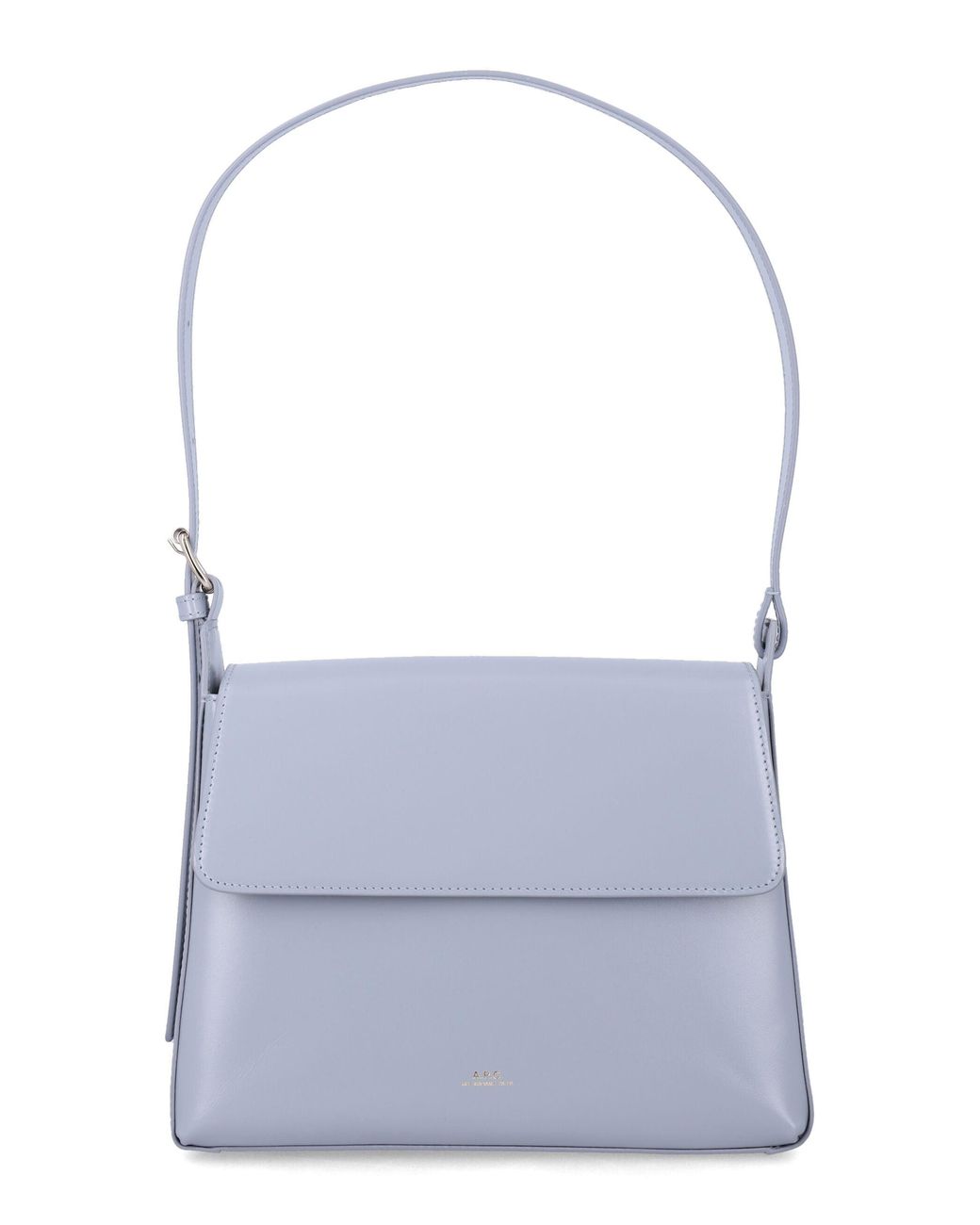A.P.C. White Virginie Flap Bag