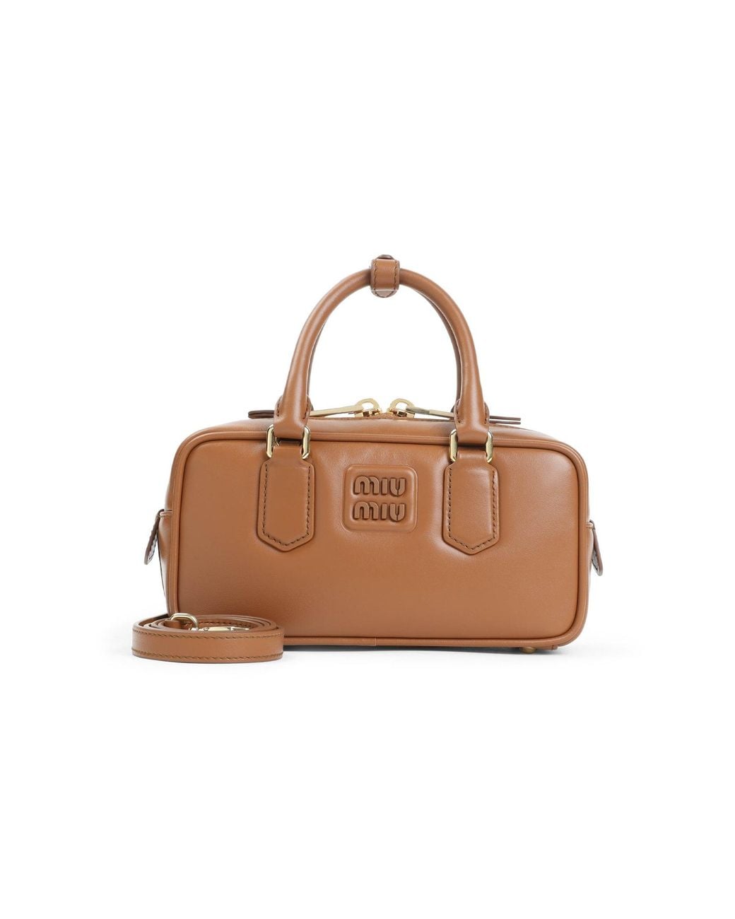 Miu Miu Black Arcadie Mini Leather Shoulder Bag