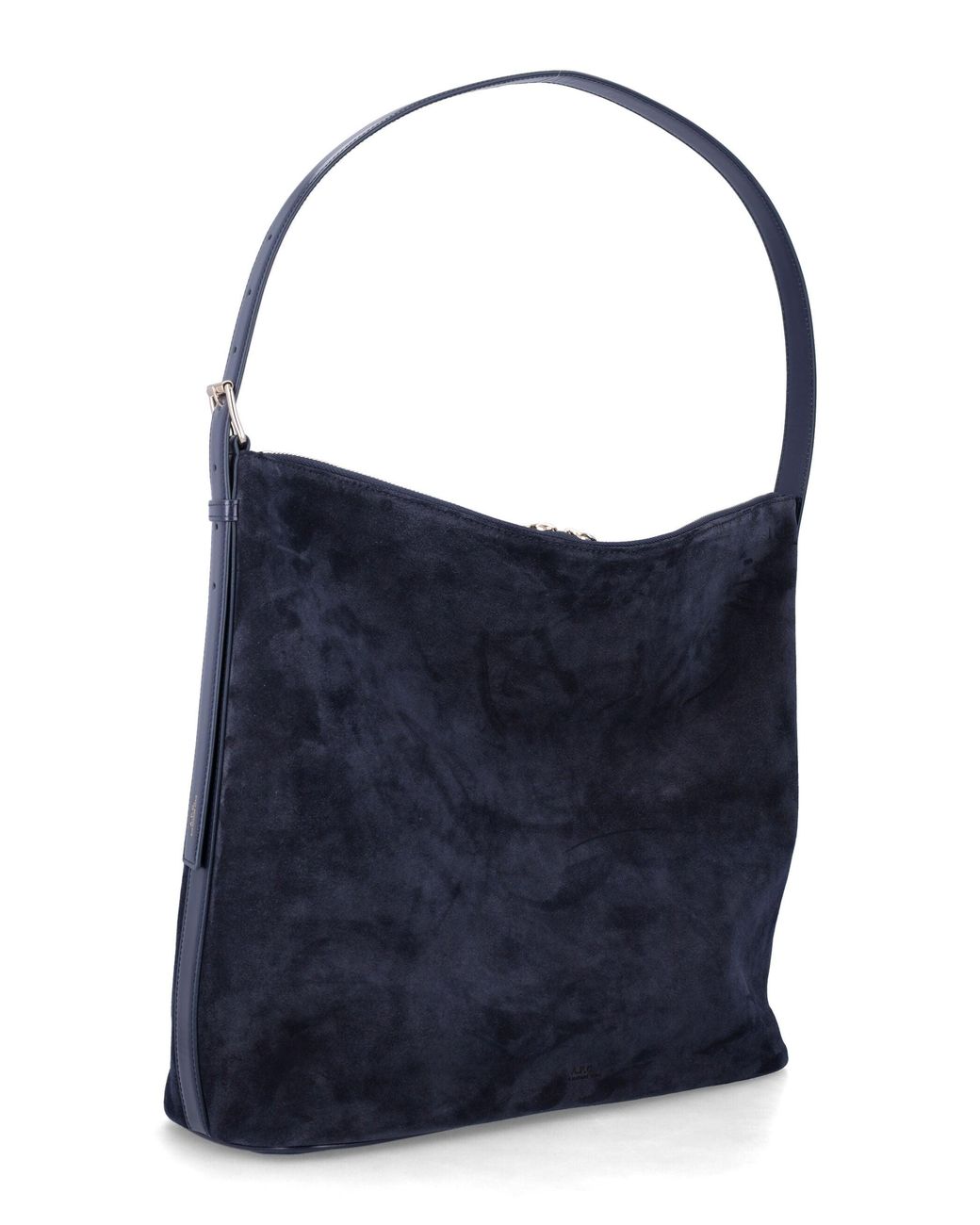 A.P.C. Blue A. P.C. Vera Maxi Suede Shoulder Bag