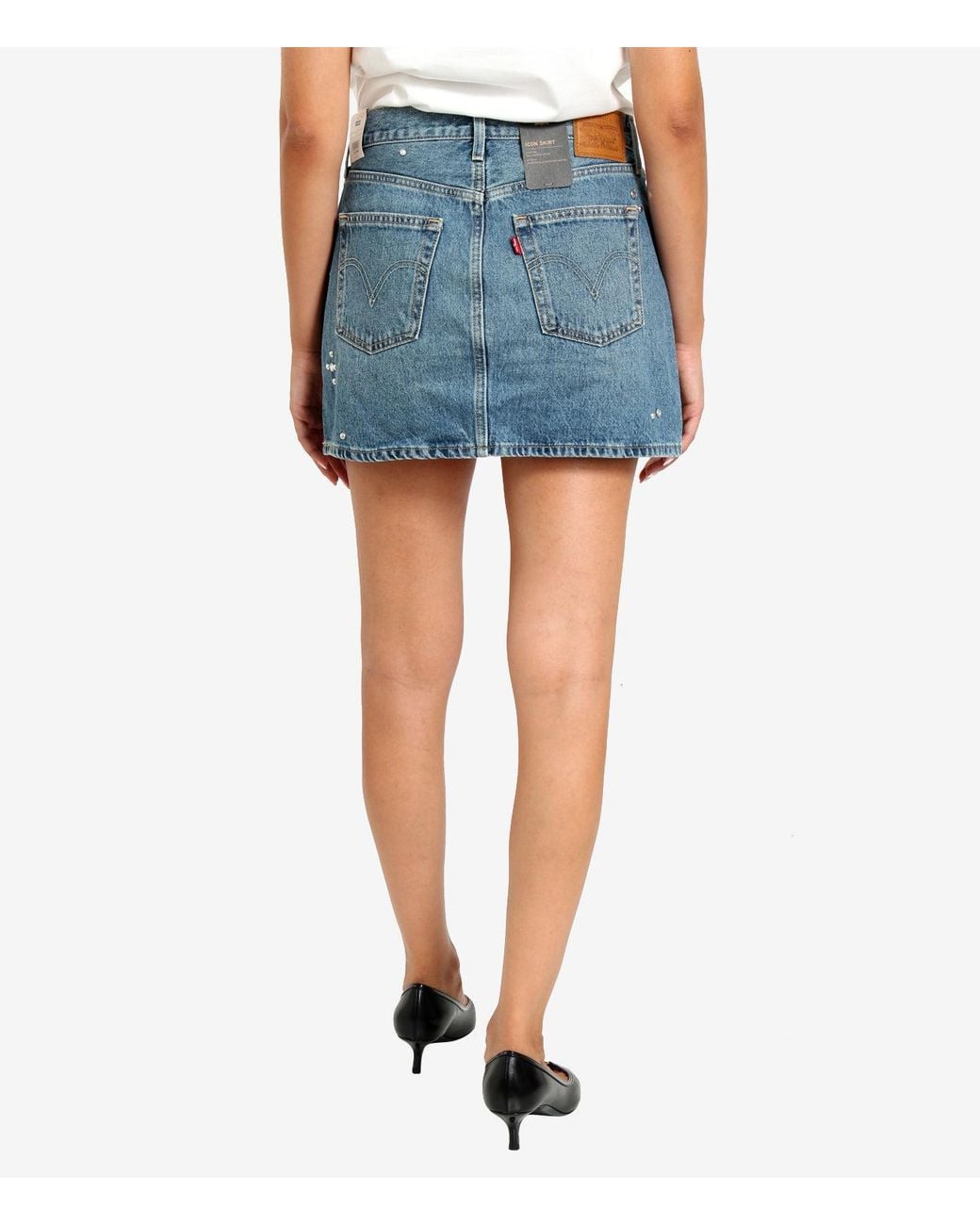 Levi's Rokken Medium Denim in het Blue