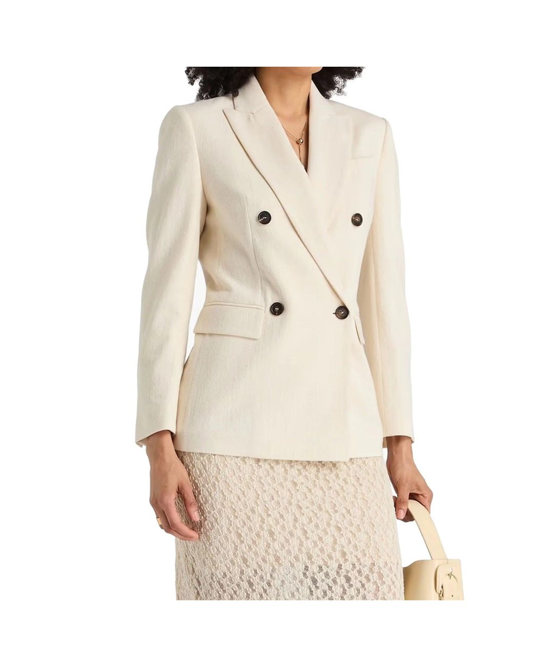 Brunello Cucinelli Natural Cotton Blend Blazer