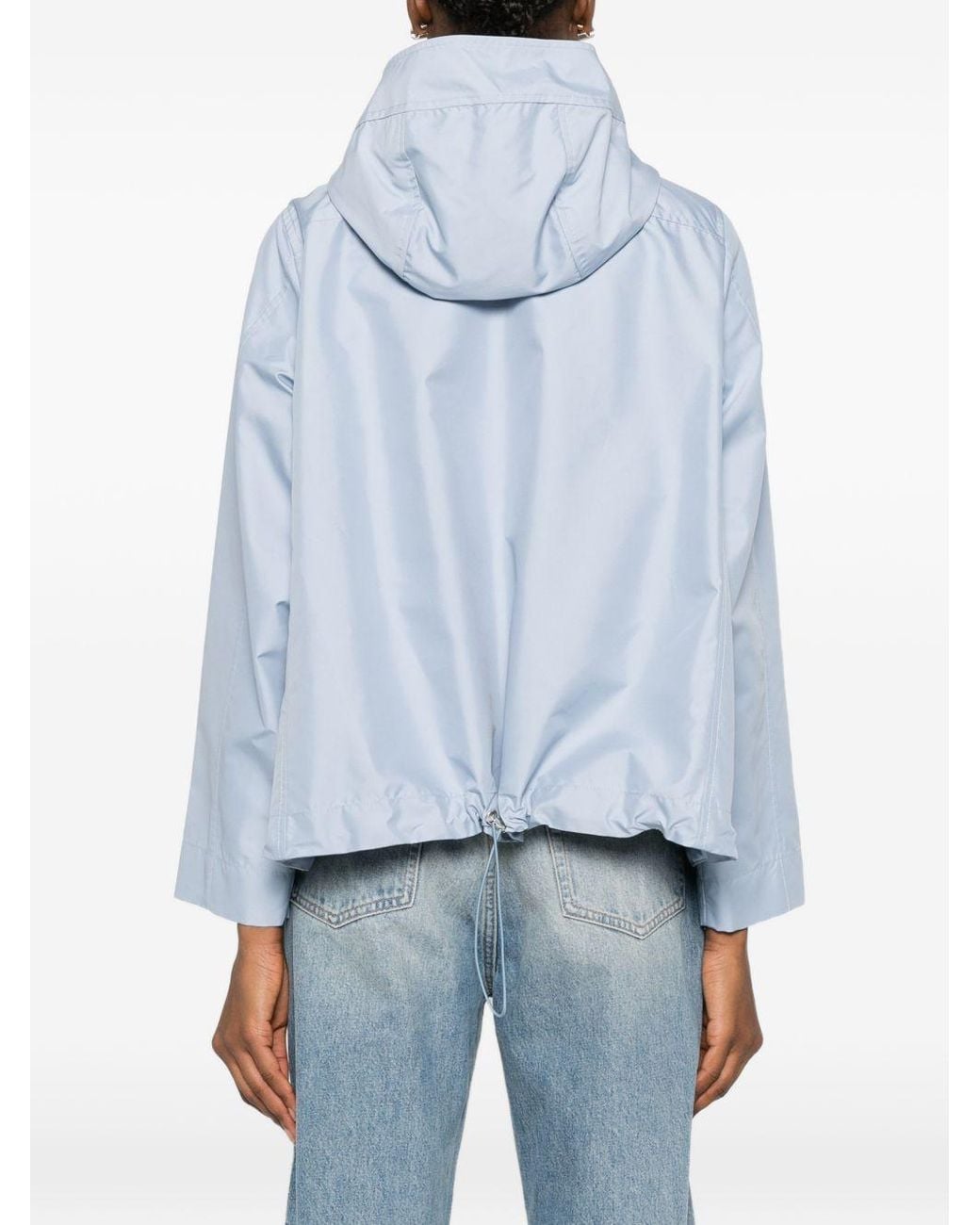 Fay Blue Short Hooded Parka Coat