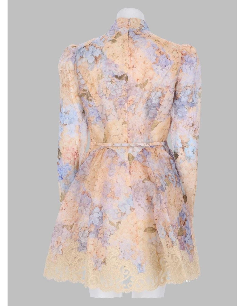 Zimmermann Pink Mini Abito Con Inserti Valiant