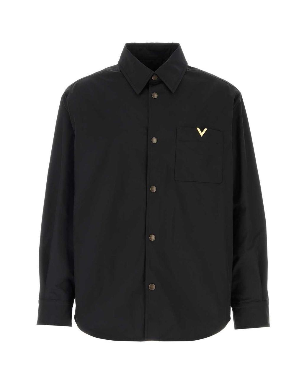 Valentino Garavani Black Stretch Polyester Shirt for men