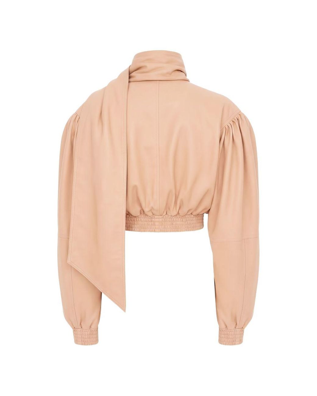 Chloé Pink Scarfed Leather Jacket