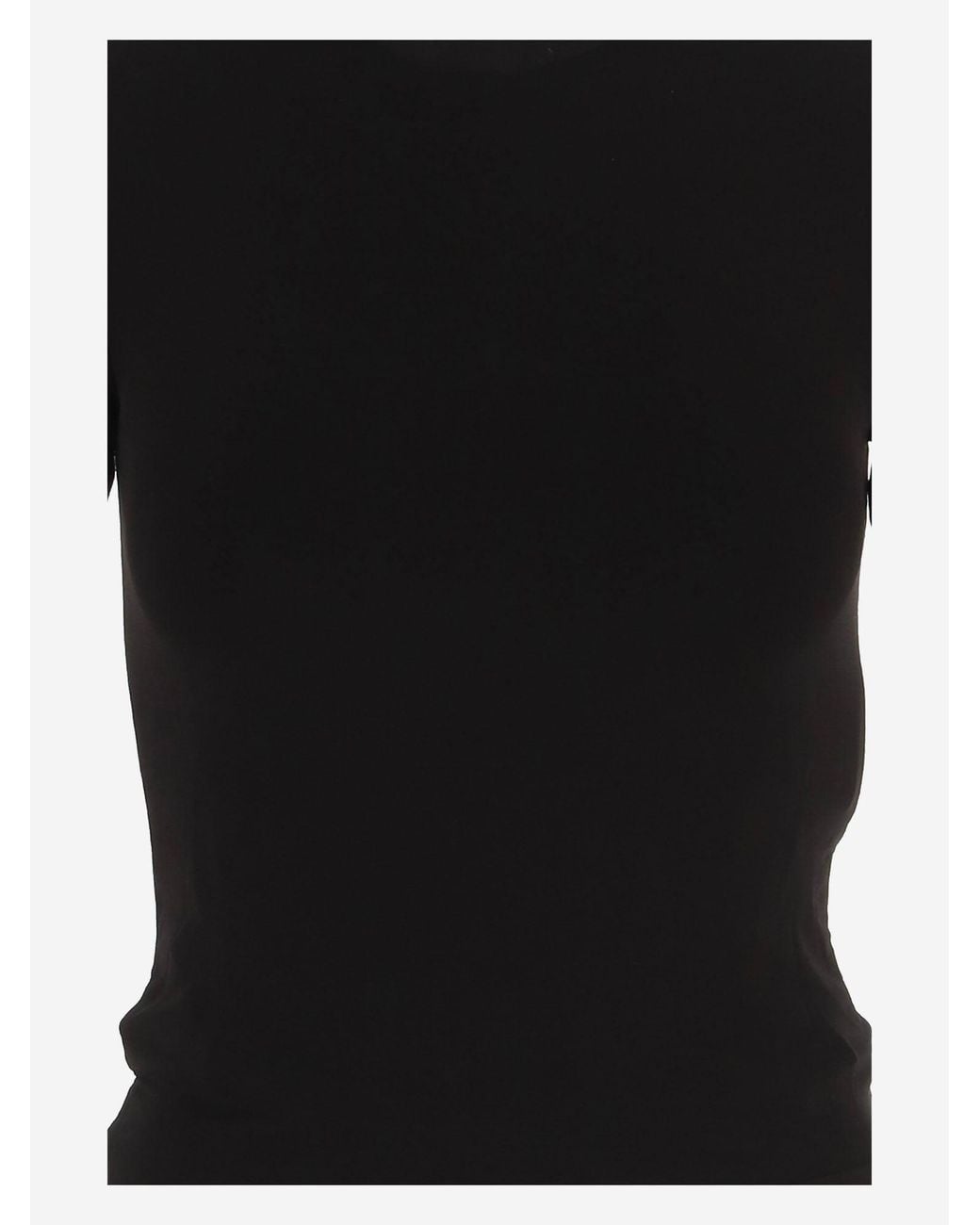 Maison Margiela Black Stretch Cupro T Shirt
