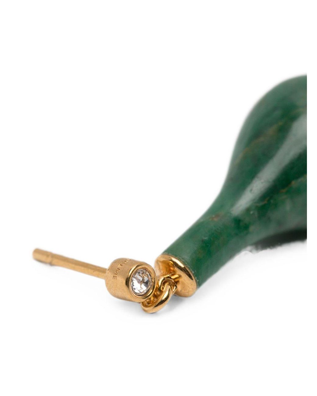 Totême Green Jade Drop Earrings