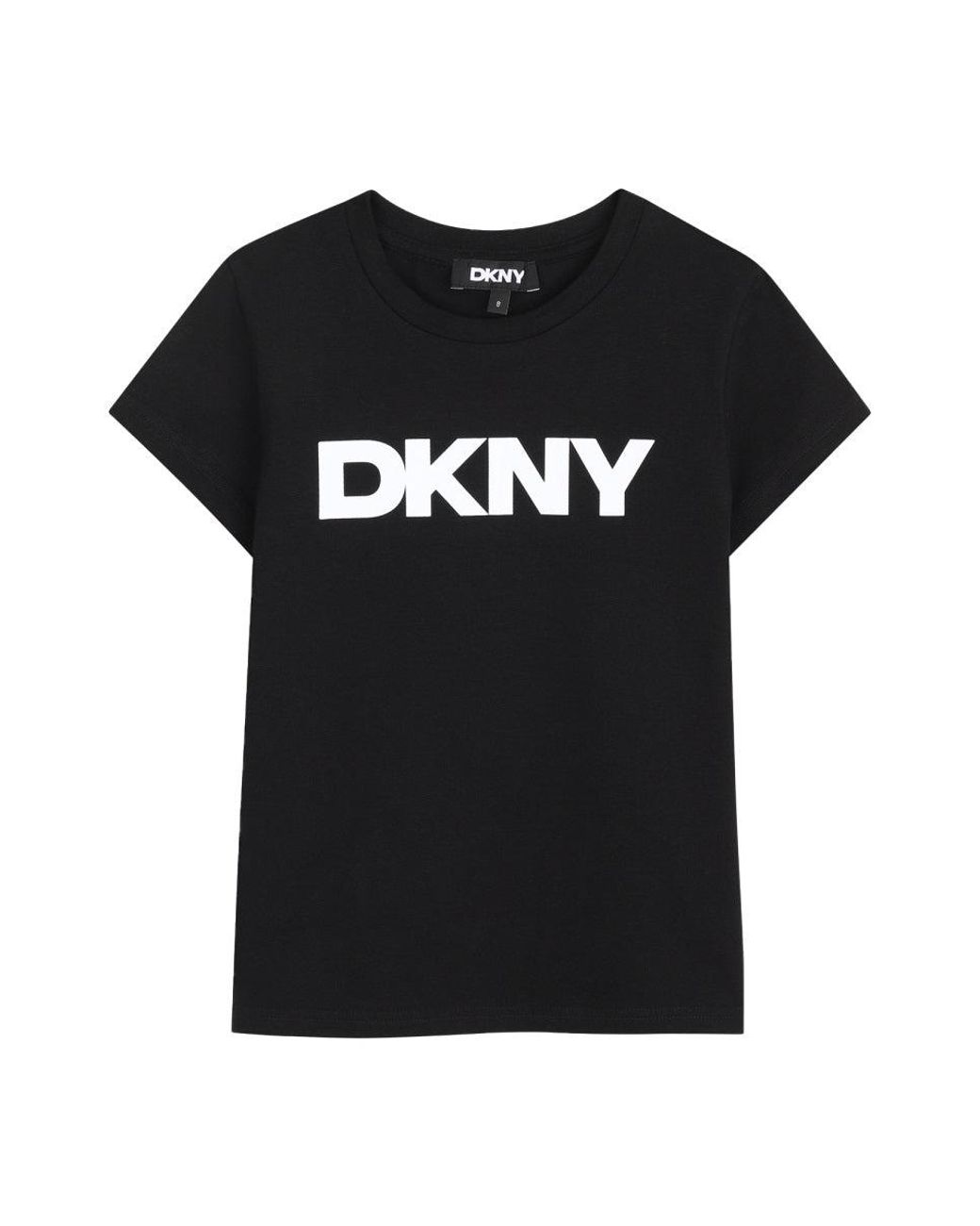 DKNY Black T-Shirt Con Stampa Logo