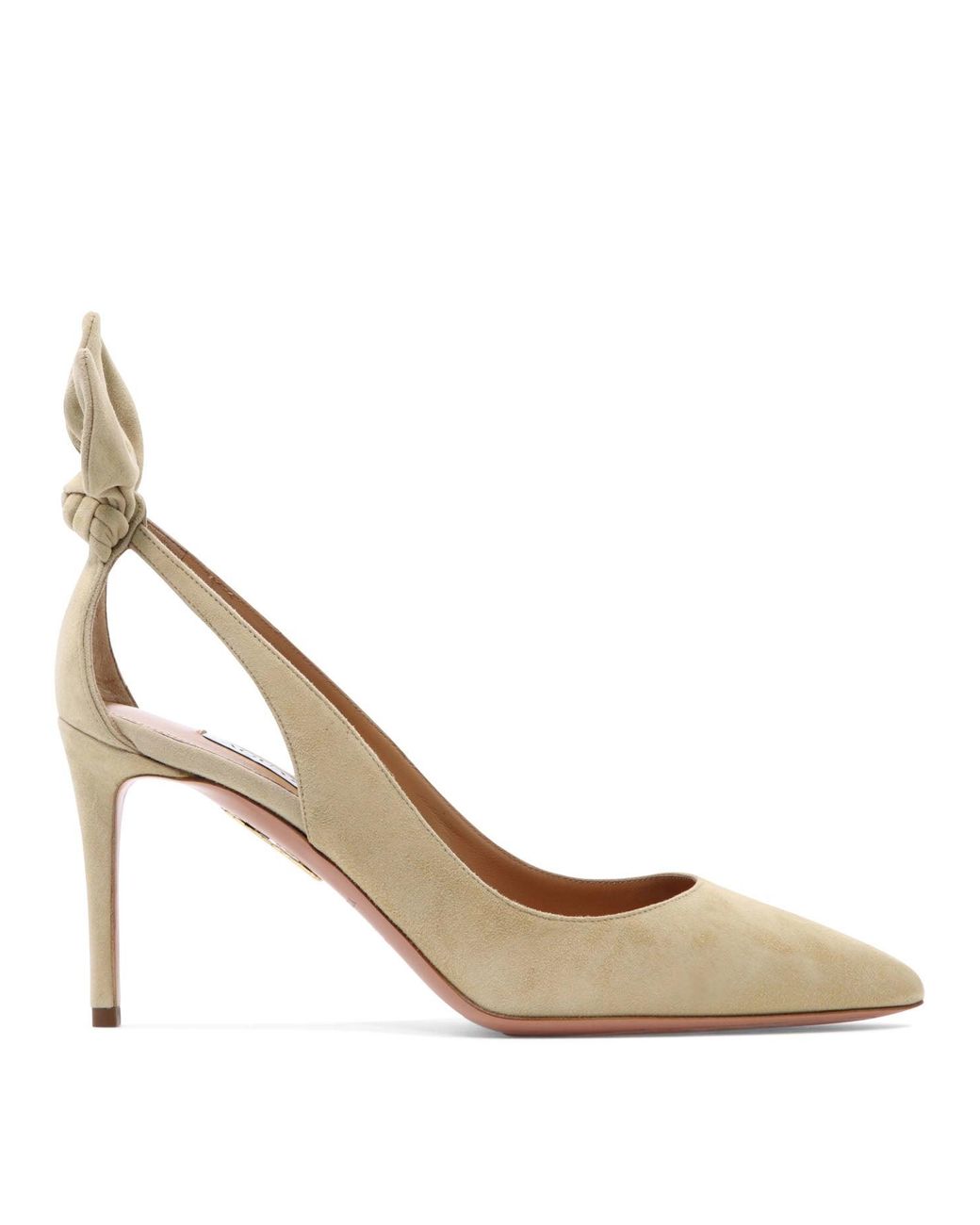 Aquazzura White Bow Tie 85 Pumps