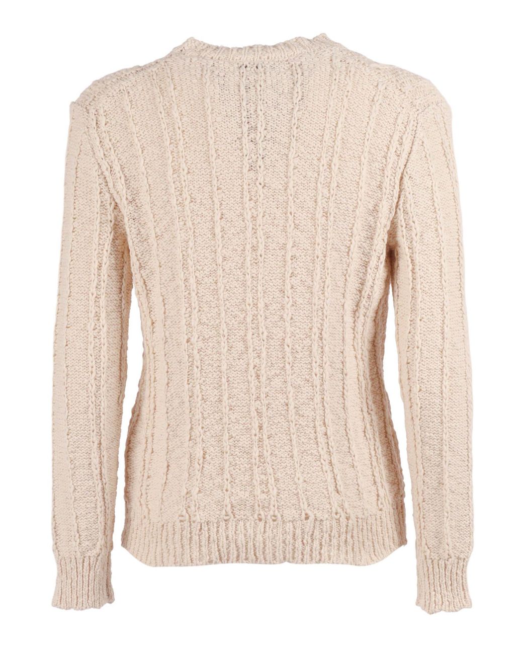 Ballantyne Natural R Neck Pullover Cotton Crewneck for men