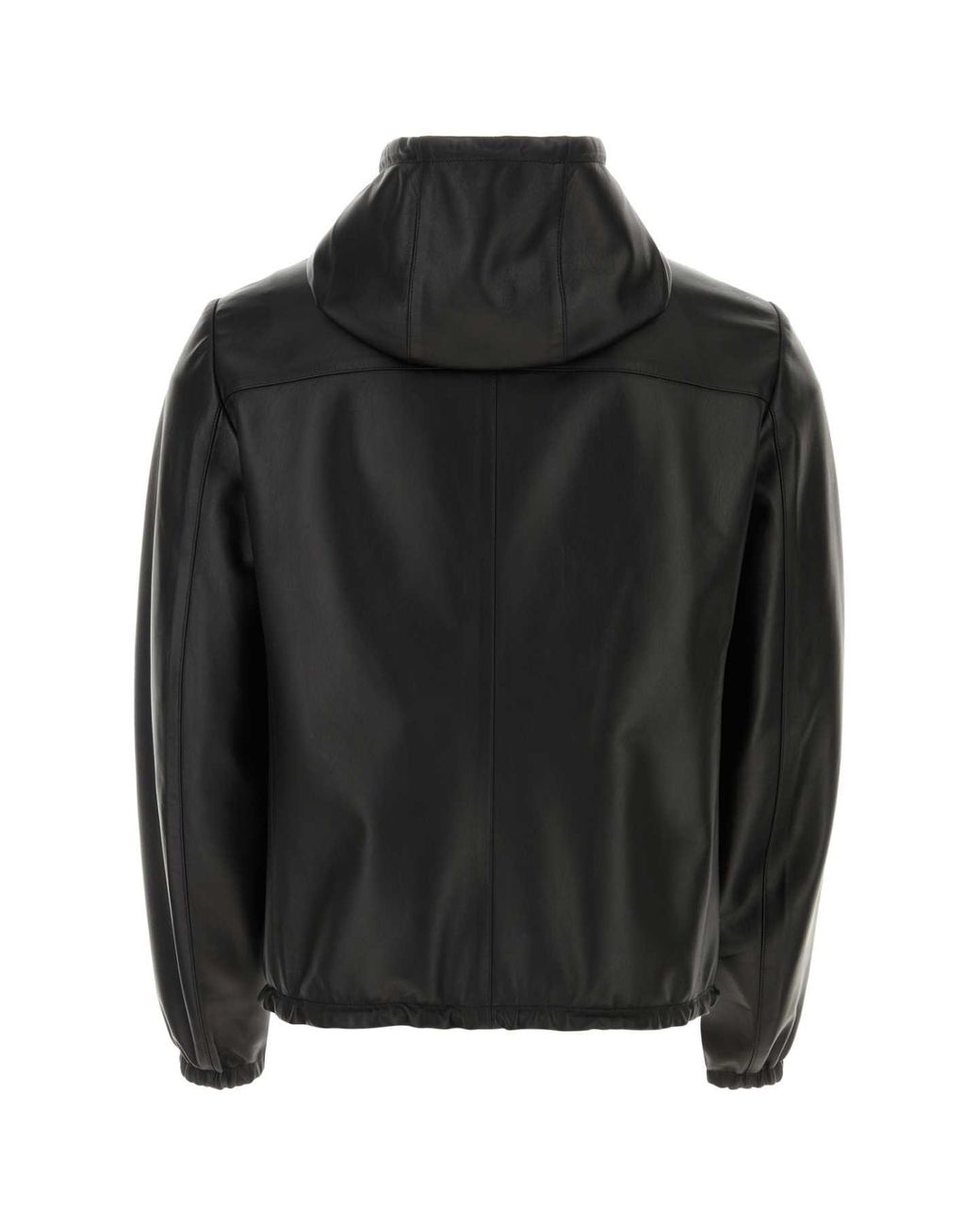 Prada Black Nappa Leather Reversible Jacket